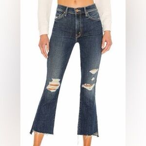 MOTHER The Insider Crop Step Fray Jeans